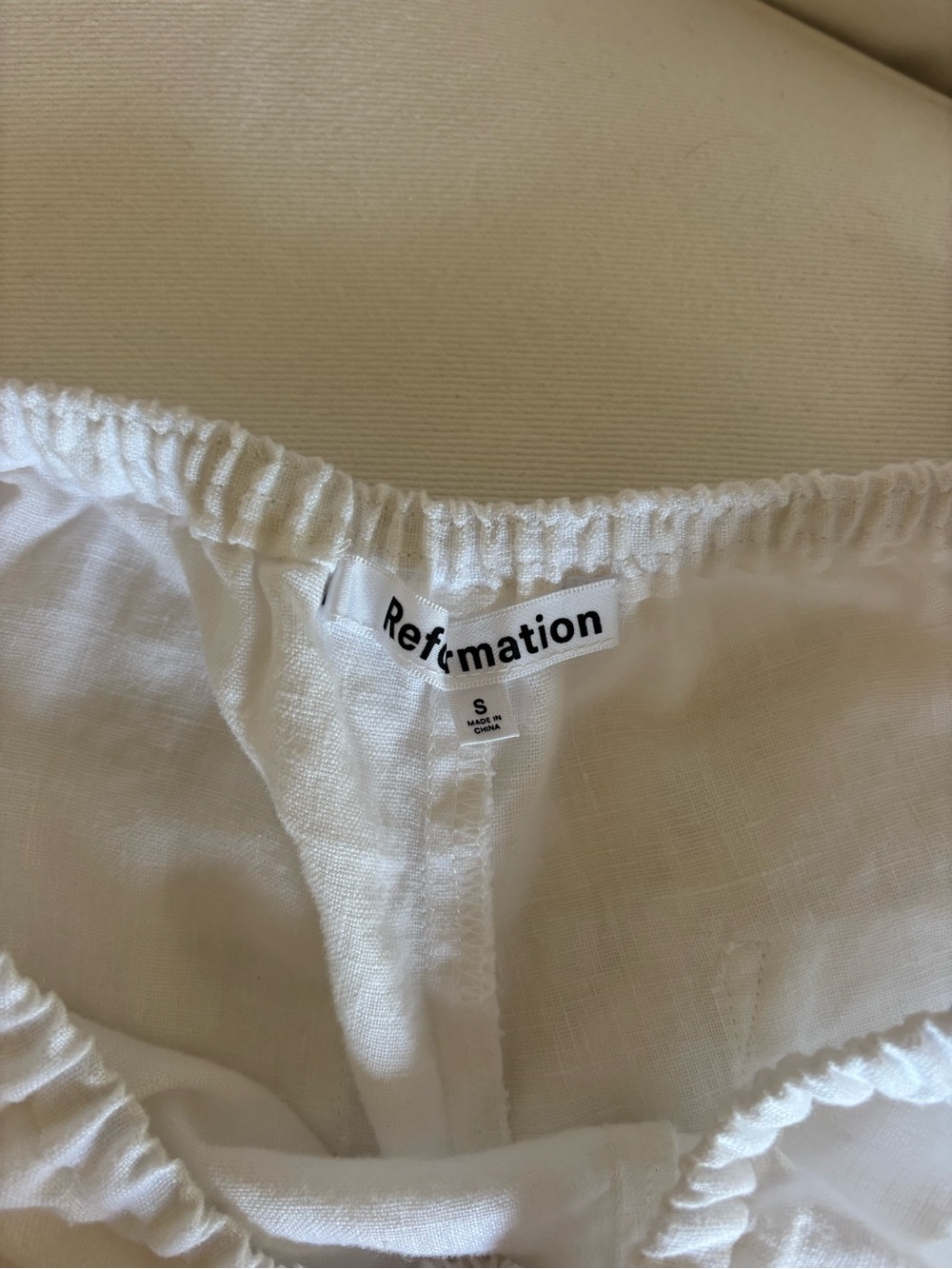 Reformation Remi Cropped Linen Pant - Picture 2 of 5